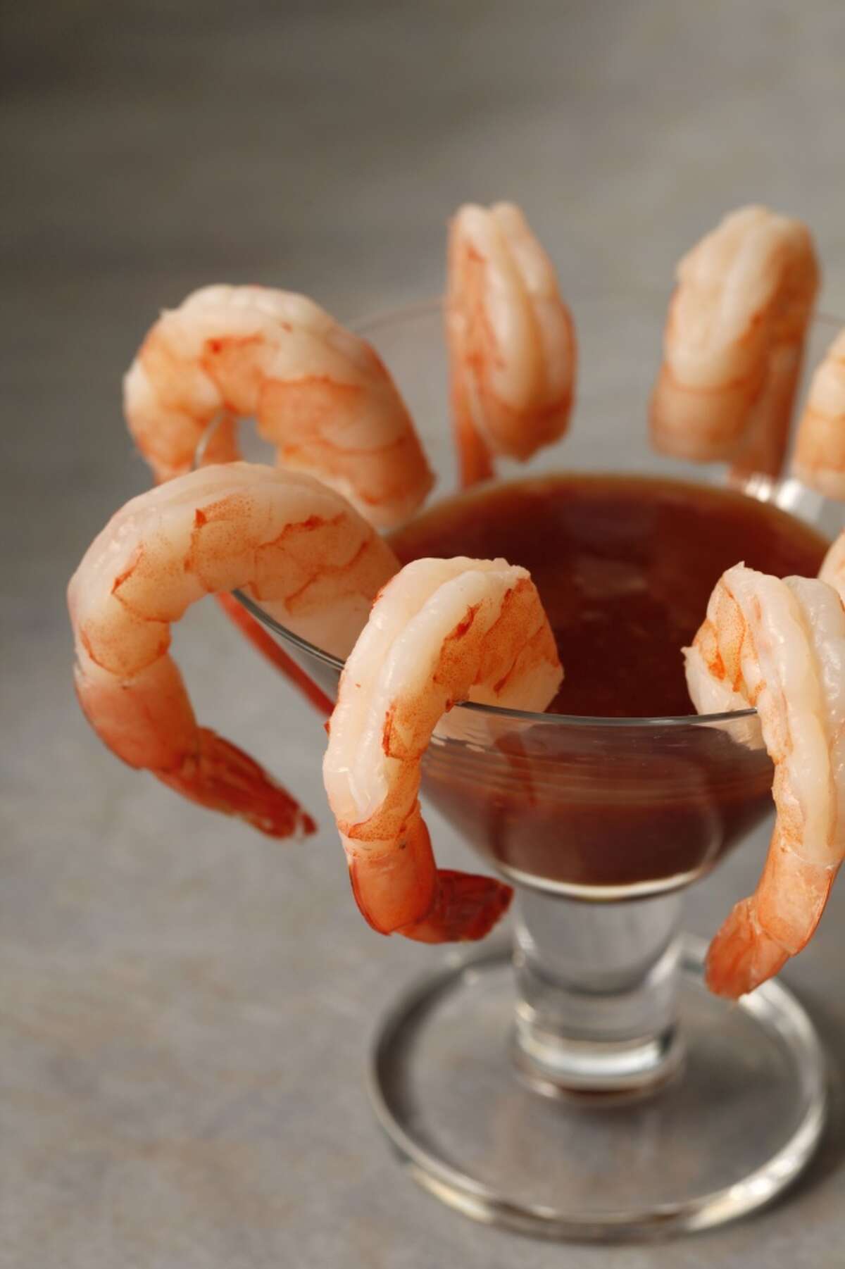 Big 4 Restaurant's vodka-soaked shrimp with Blood May cocktail sauce