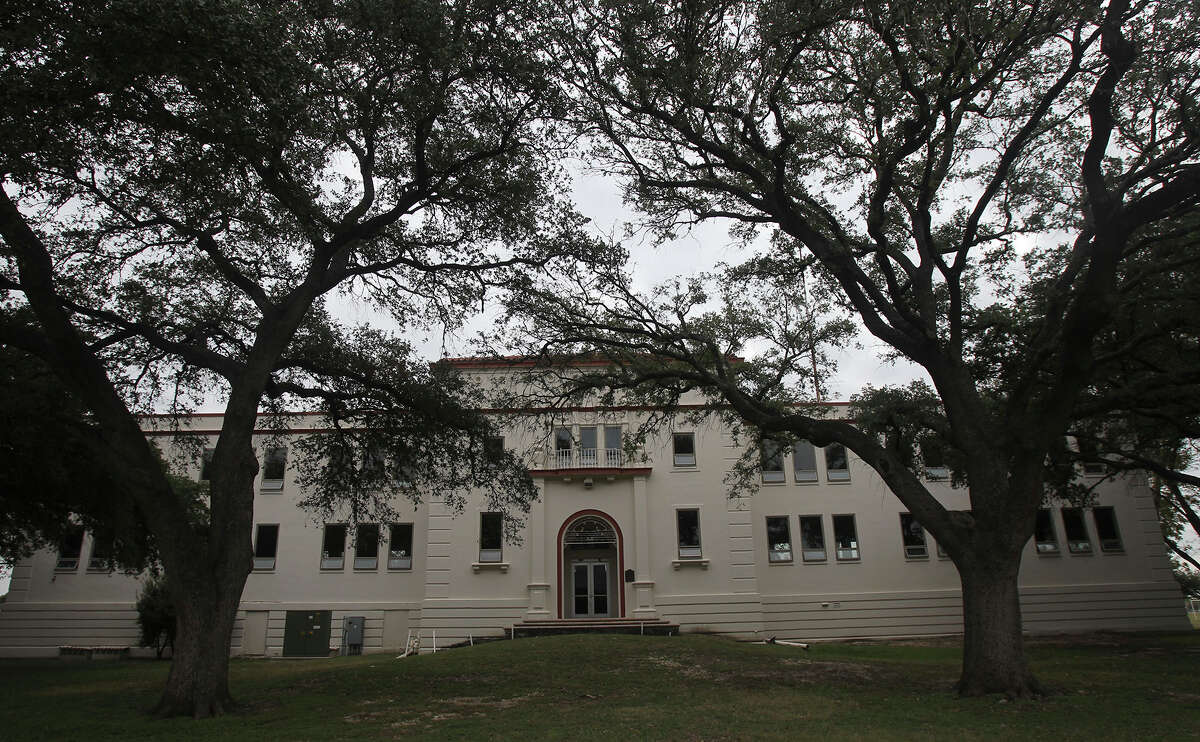 The former Kelly Air Force Base headquarters building at Port San Antonio