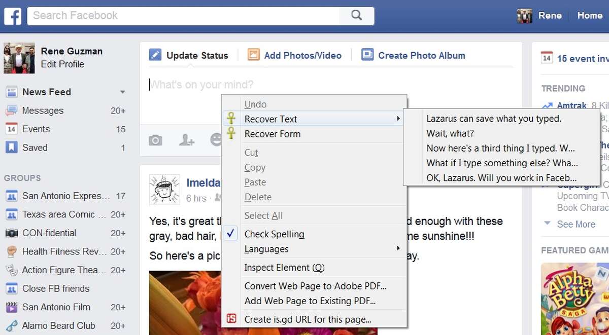 How to Tech Recover lost Firefox text with Lazarus
