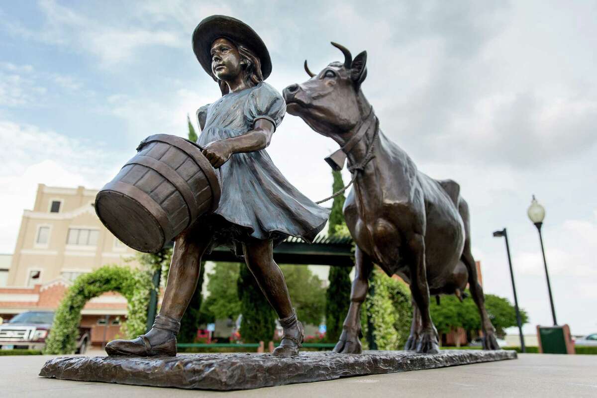 A statue based on the Blue Bell logo is displayed at the Blue Bell Creameries in Brenham. Take a look back at the social media celebration that followed Blue Bell's return to shelves. 
