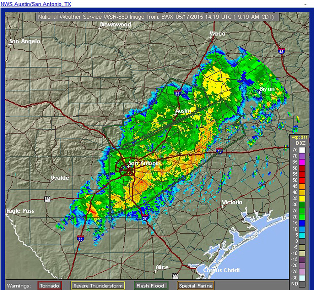 San Antonio under flash flood warning