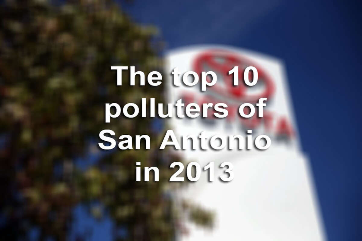 Here are the top 10 polluters of San Antonio in 2013. Their status was determined by the amount of volative organic compounds and nitrogen-based gases were released into the atmosphere, which ultimately cause smog and acid rain.