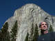 FILE: Dean Potter stands in front of El Capitan after a speed climbing attempt up El Capitan in Yosemite National Park, Calif.