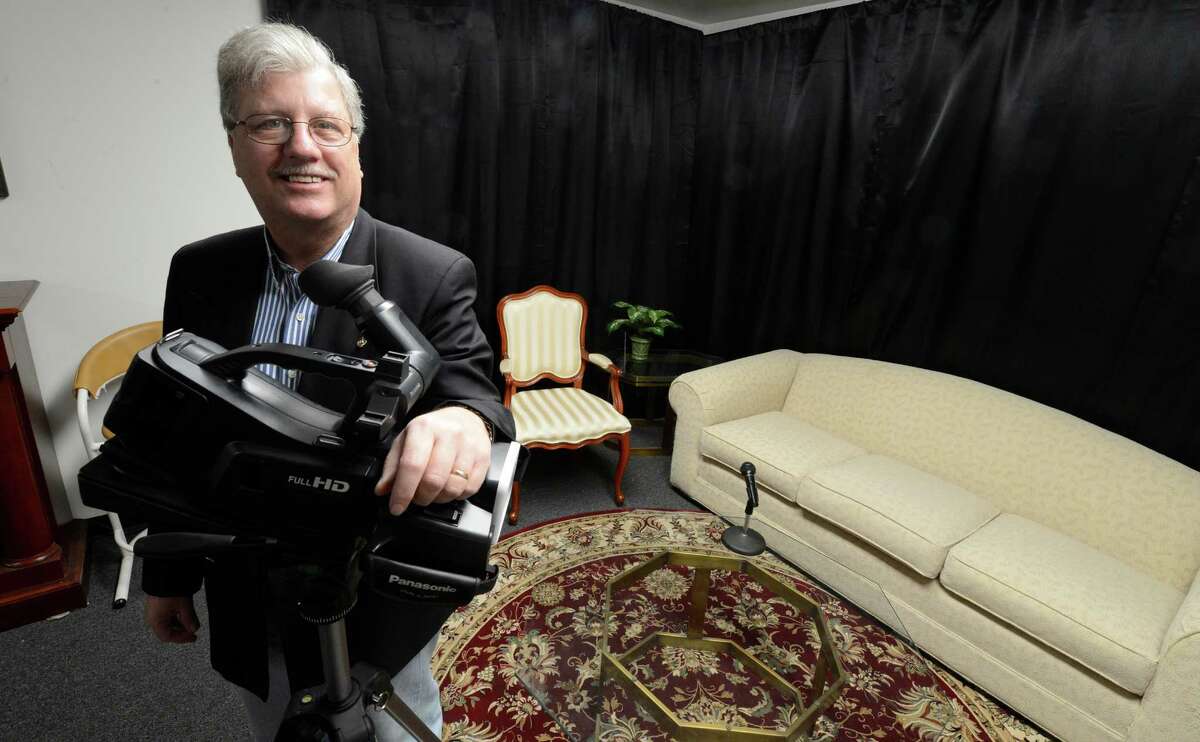 Randall Hogue, executive director of the Schenectady Access Cable Council, as seen in Feb. 2013. The council in May 2015 sued Schenectady Mayor Gary McCarthy and Proctors theater for fraudulantly taking over the group, and its funds and equipment, in 2009. (Skip Dickstein/Times Union)