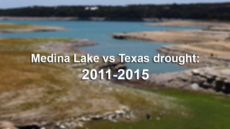 Medina Lake drought timeline 20112015