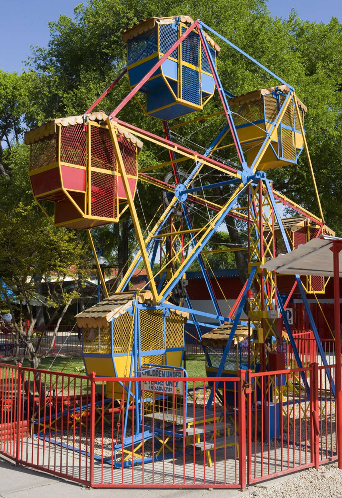 The ferris wheel is a favorite at Kiddie Park.