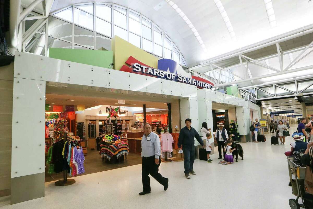 New storefronts were part of a $35.6 million project to renovate Terminal A at the San Antonio International Airport as seen in this 2014 photo.