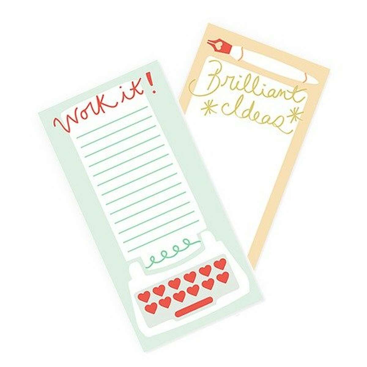 Notepad pack ($20) from Love. Luck. Kisses & Cake.