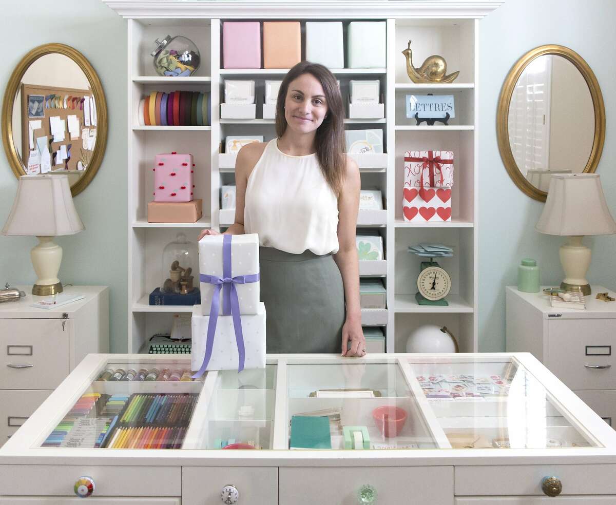 Love. Luck. Kisses & Cake founder and creative director Katelyn Wood in her studio.