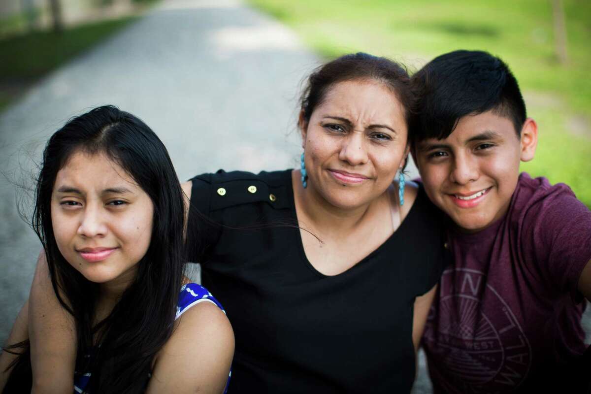 Patricia Salazar is working two jobs so she can be home at lunchtime to be with her children Linneth, 13, and Maykol, 14. So far, she says, her efforts are paying off.