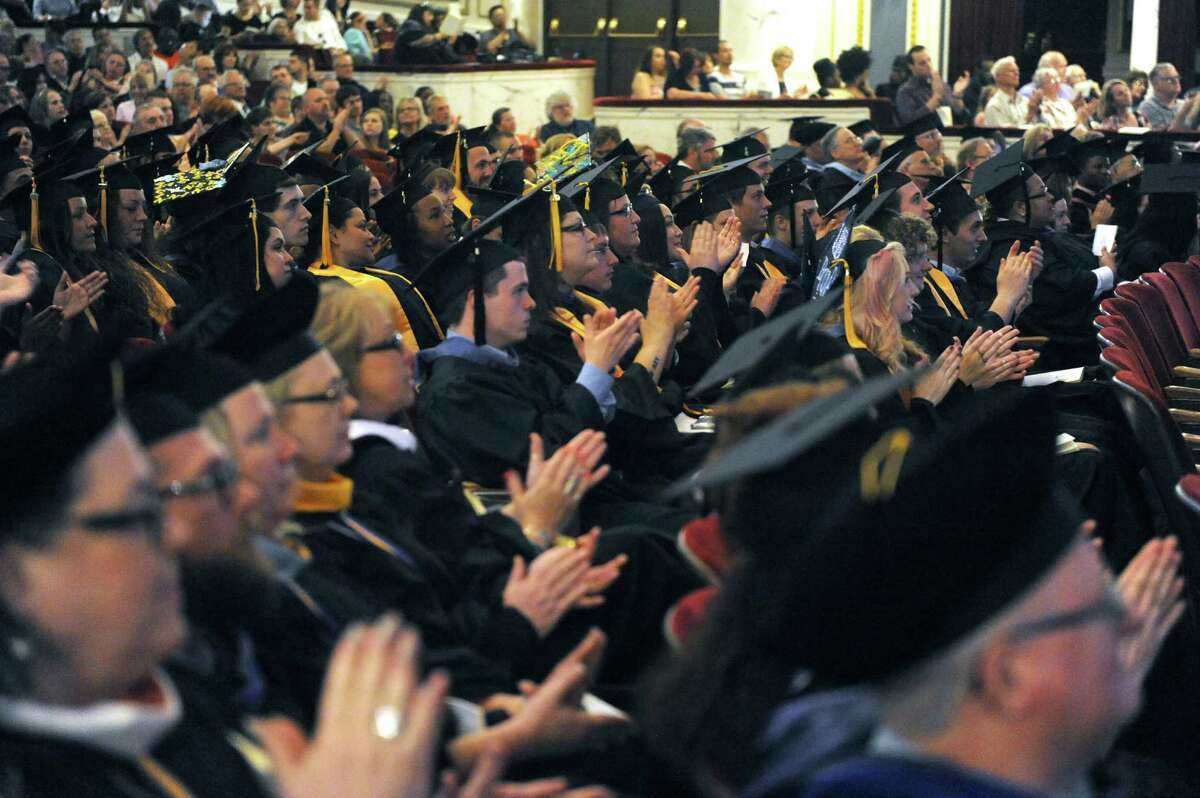 Schenectady County Community College held its 45th Commencement at Proctors on Thursday May 21, 2015 in Schenectady, N.Y. (Michael P. Farrell/Times Union)