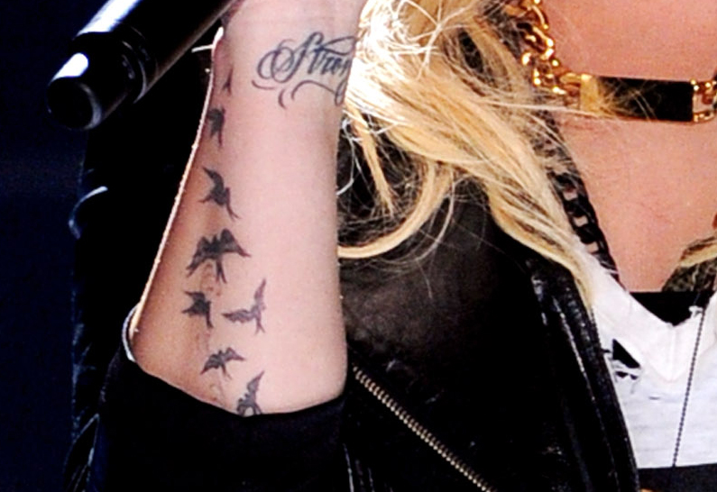 Katy Perry's Arm Sanskrit Tattoo- PopStarTats