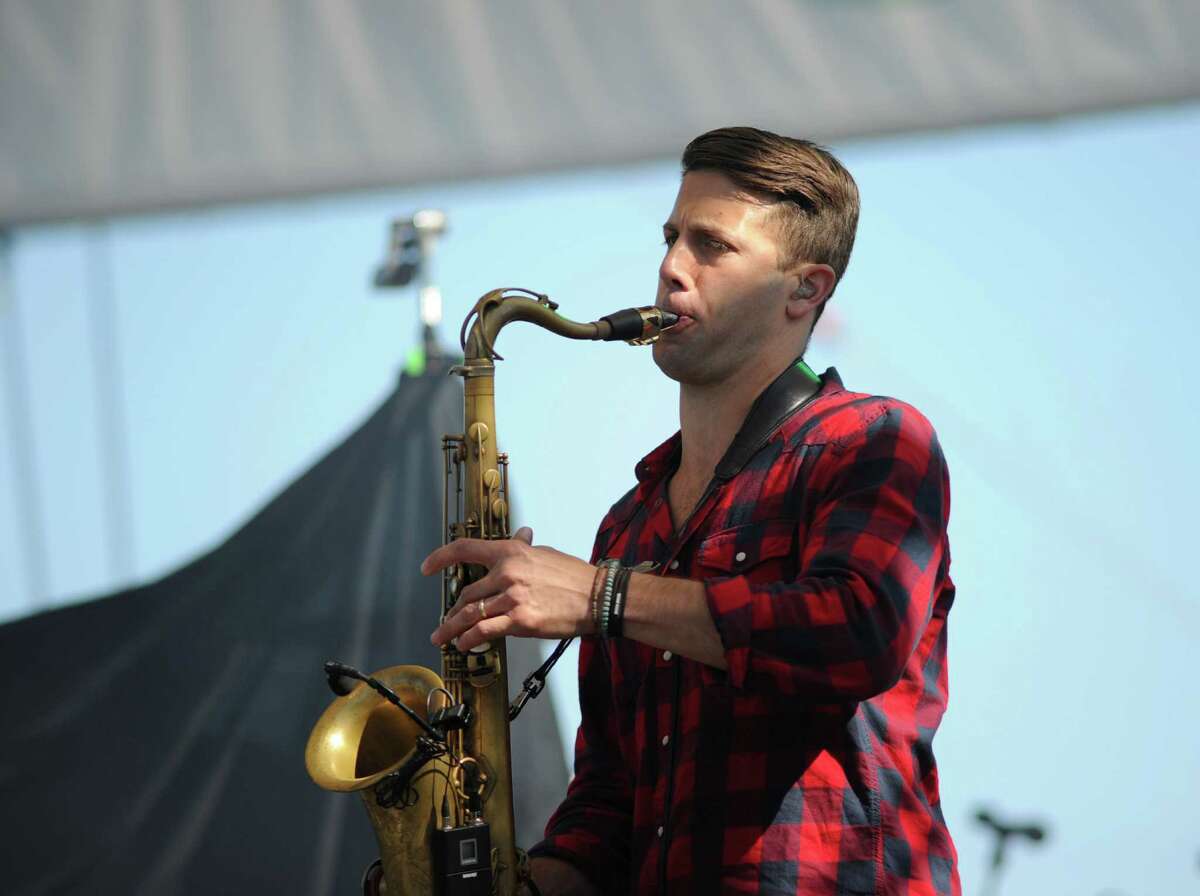 O.A.R. performs during the Greenwich Town Party at Roger Sherman Baldwin Park, Greenwich, Conn., Saturday, May 23, 2015.