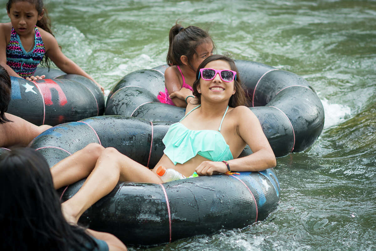 The threat of rain couldn't not stop these intrepid water enthusiasts from hitting the Comal River for some good old-fashioned Texas tubing.Click through to see some of the best places to tube in Texas, and suggestions for where to rent your gear!