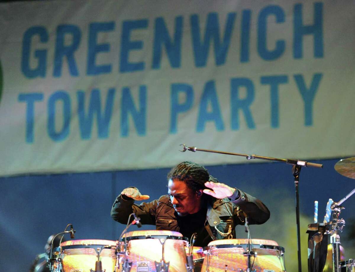 Earth, Wind & Fire performs durng the Greenwich Town Party at Roger Sherman Baldwin Park, Greenwich, Conn., Saturday, May 23, 2015.