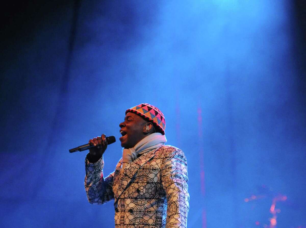 Phil Bailey of Earth, Wind & Fire performs durng the Greenwich Town Party at Roger Sherman Baldwin Park, Greenwich, Conn., Saturday, May 23, 2015.