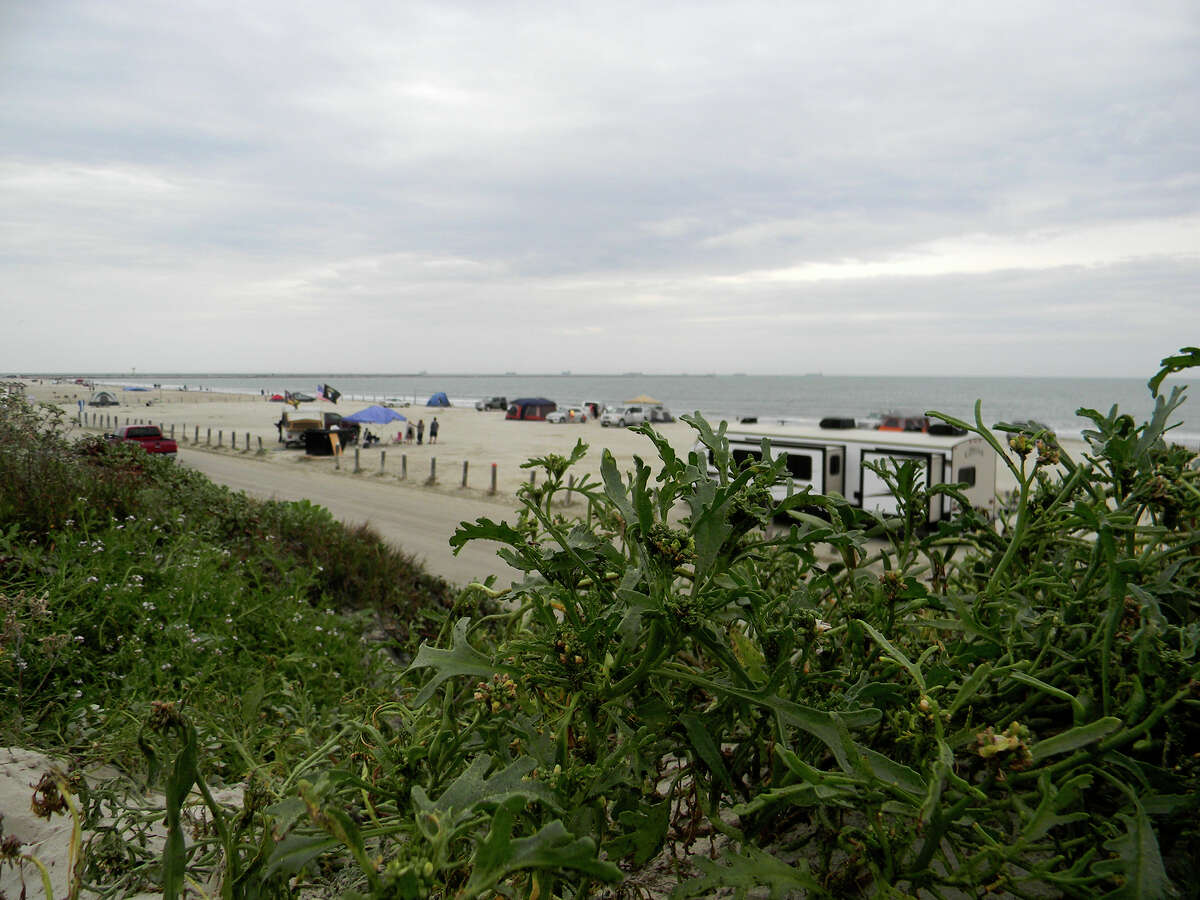 A view from the dunes at Port Aransas.