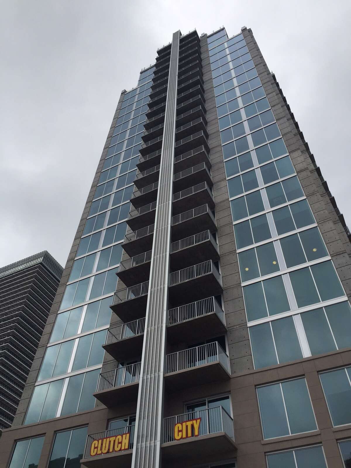 The tour ended at Skyhouse, a new residential tower with all the fixings. An identical tower is being built across from it.