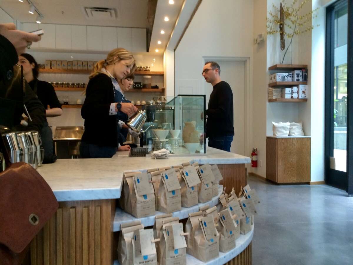 Blue Bottle Coffee's new outpost in Market Square.