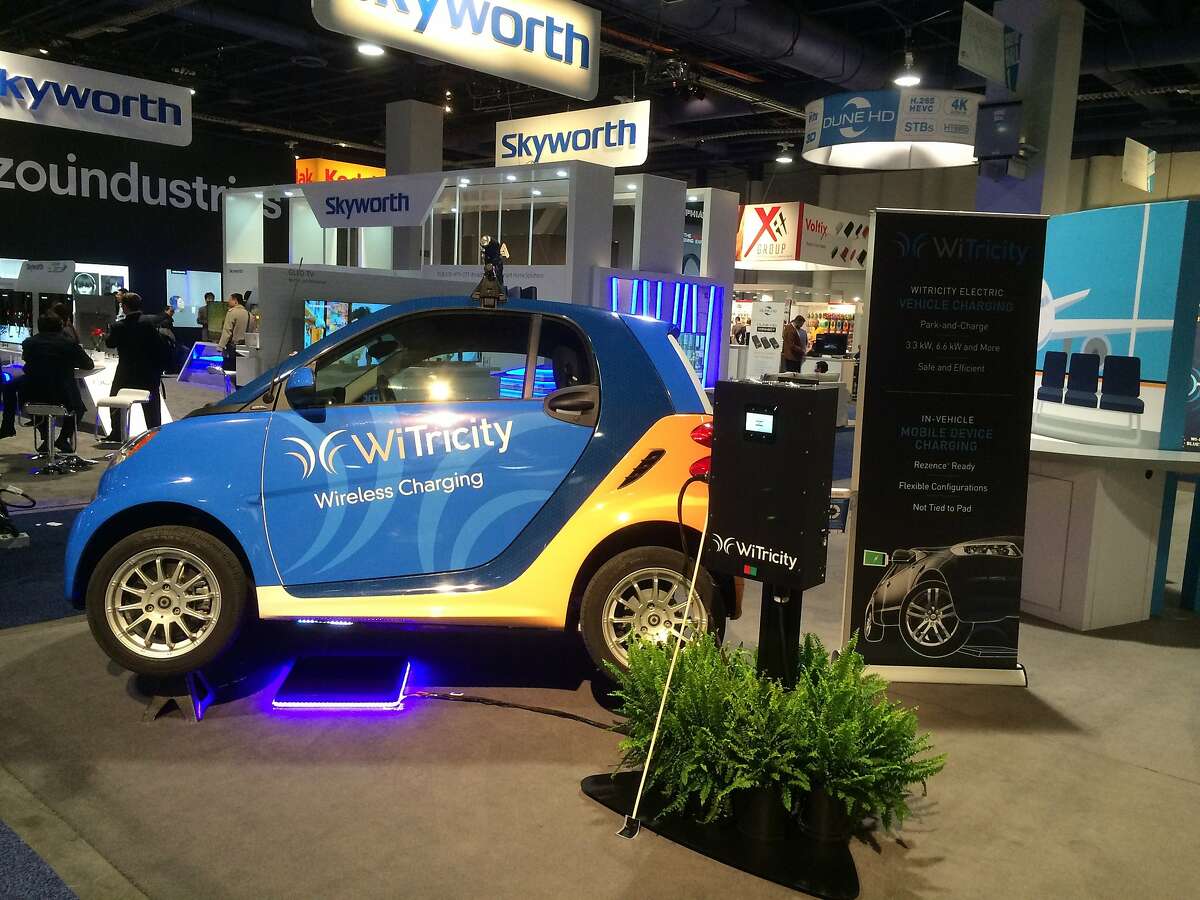 WiTricity's technology uses an oscillating magnetic field to recharge the batteries of electric cars or plug-in hybrids, with no plugging in required.