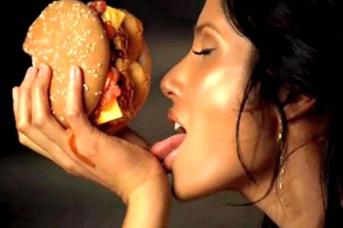 Padma Lakshm was the first to start in one of Carl's Jr.'s scandalous commercials.