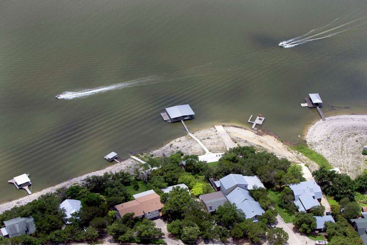 Medina Lake post May 2015 floods