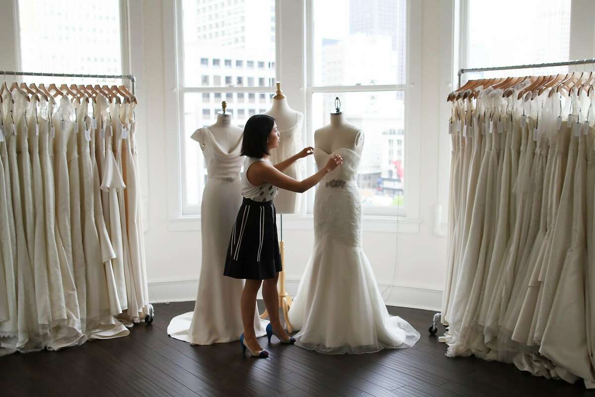Trish Lee creates made-to-measure bridal gowns from her Union Square studio. 323 Geary St Suite 808, S.F. (415) 562-6553