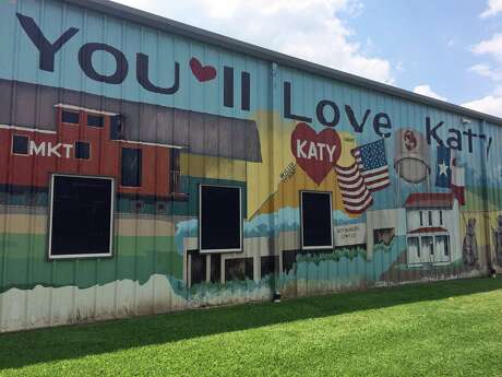 Katy Heritage Museum houses relics from Katy's past, and its exterior bears a coloful mural. Also on-site: historic homes.
