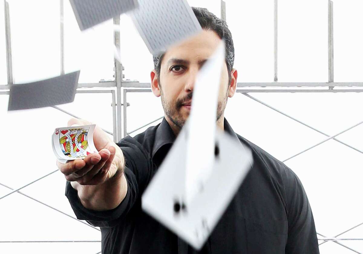 Magician David Blaine will work with students at Hallen School in Bridgeport, Conn. as part of the National Turnaround Arts School program. Illusionist David Blaine visits the Empire State Building on May 8, 2014 in New York City.