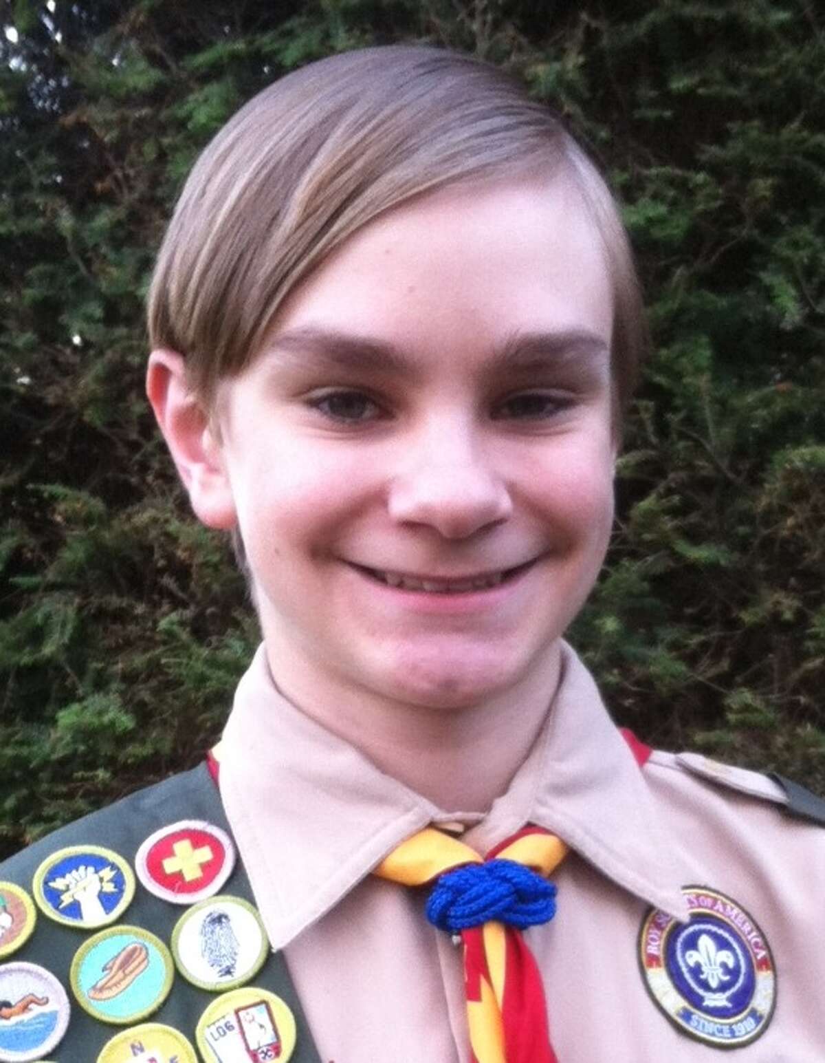 Erick Christian, new Eagle Scout from Delmar.