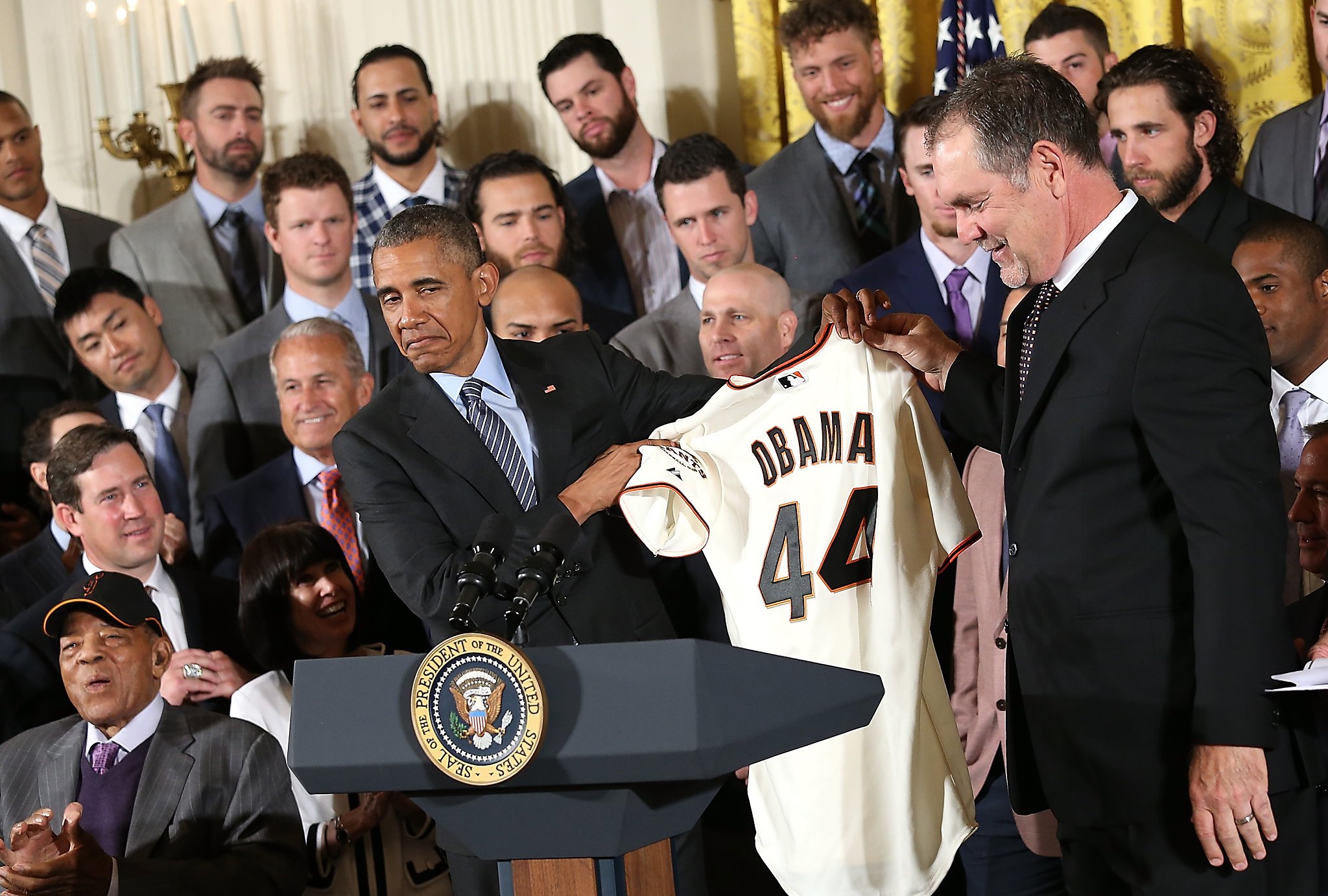 Giants enjoy their third trip to White House