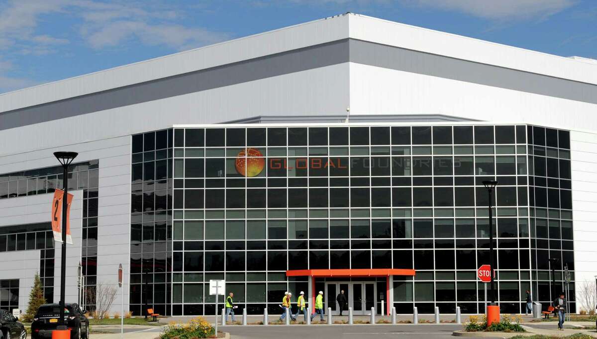 Exterior of GlobalFoundries computer chip factory Monday afternoon, Oct. 20, 2014, at Luther Forest Technology Campus in Malta, N.Y. (Will Waldron/Times Union)