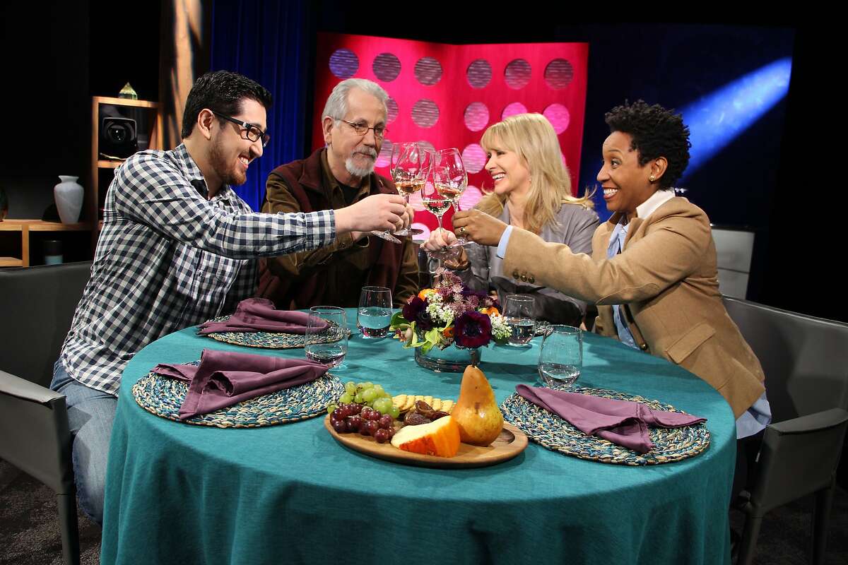 "Check, Please! Bay Area" celebrates its 10th season this year, with 120 shows under its belt. Host Leslie Sbrocco, a wine expert, doesn't get to give her own opinions on the show, which features three guests each episode who visit restaurants anonymously and give their opinions on air.