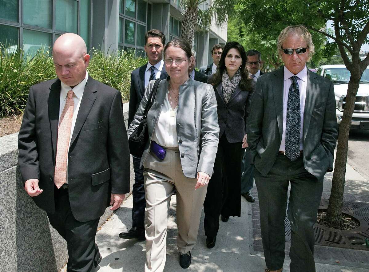 Attorneys for Ryan LeBlanc (from left), Renee Benson and Rita Benson LeBlanc