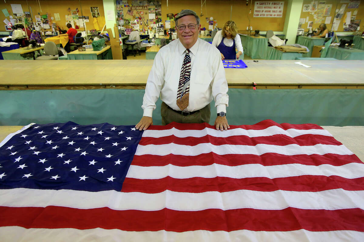 Pete Van de Putte owns Dixie Flag Manufacturing Company and has run the business since 1980. His parents started the business in 1958 and their first job was for the Poteet Strawberry Festival. His wife, former state senator Leticia Van de Putte, is running for mayor of San Antonio and is facing incumbent Ivy Taylor in a 2015 runoff election.