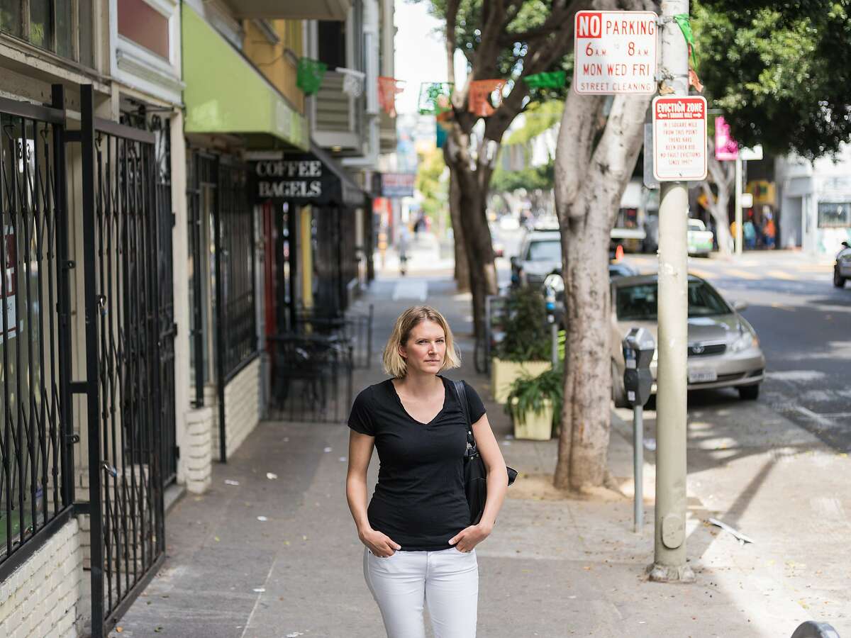 Brooke Segaran opposes legislation introduced by David Campos and the mayor that would restrict the merging of storefronts along the 24th Street Corridor and thereby prevent new restaurants and bars from opening up in San Francisco, Calif., Tuesday, June 9, 2015.