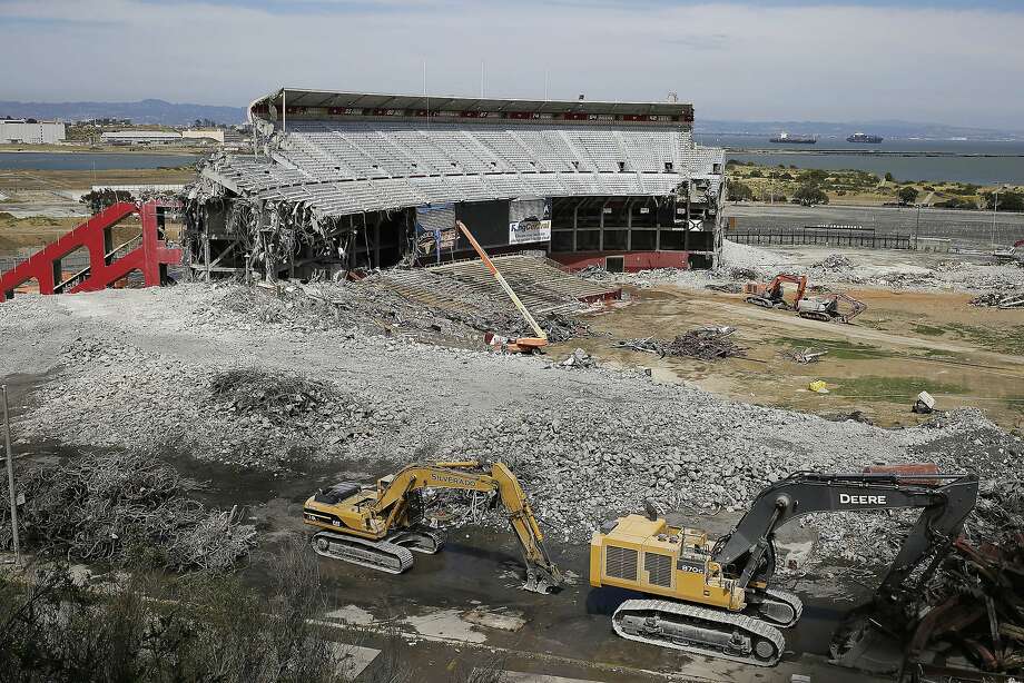 Candlestick Park is just a few sad sections away from total demolition