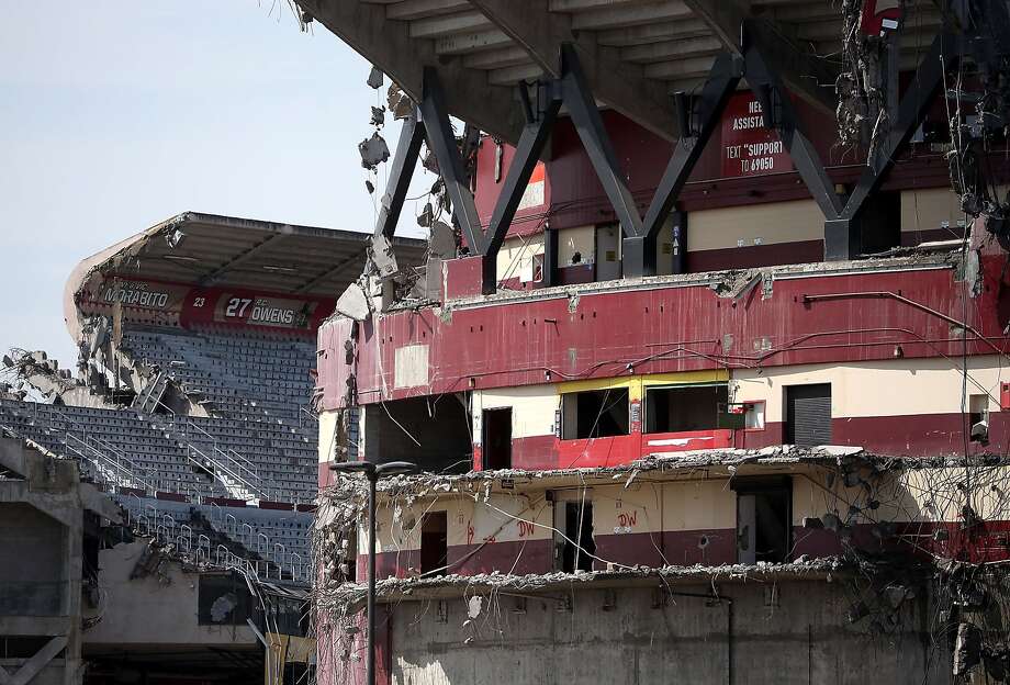 Candlestick Park is just a few sad sections away from total demolition