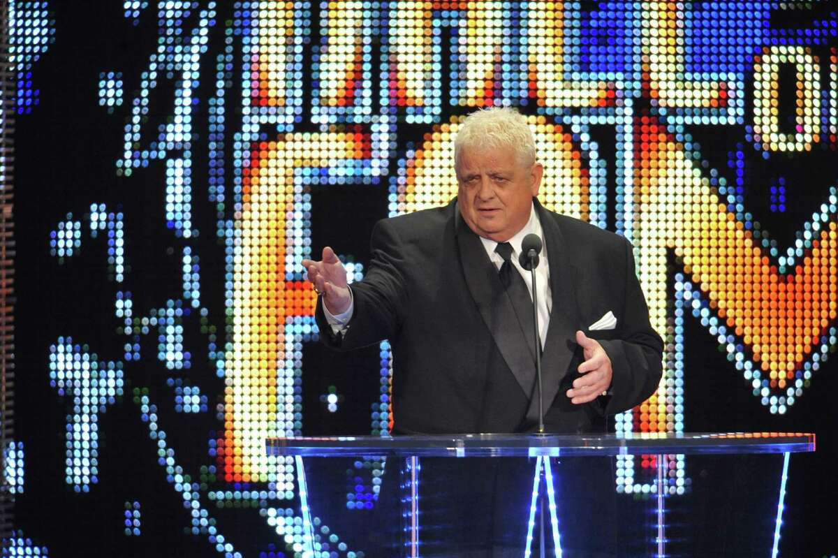 ATLANTA, GA - APRIL 03: WWE Hall of Fame member Dusty Rhodes attends the 2011 WWE Hall Of Fame Induction Ceremony at the Philips Arena on April 3, 2011 in Atlanta, Georgia.