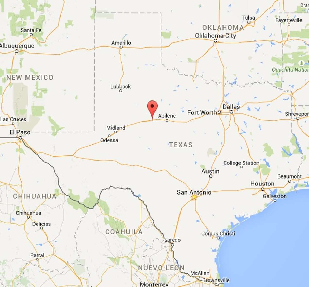 sweetwater texas map