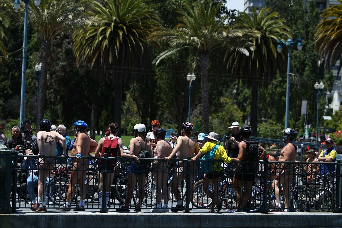 12th Annual World Naked Bike Ride in San Francisco.