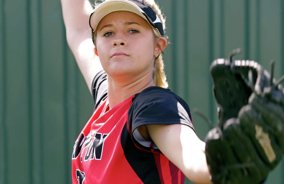 New Braunfels Canyon’s Brooke Vestal poses for the Express-News All-Area softball team photo sesssion on June 3, 2015.