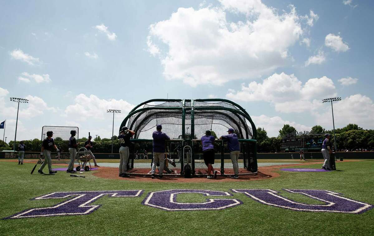 TCU shining on baseball diamond