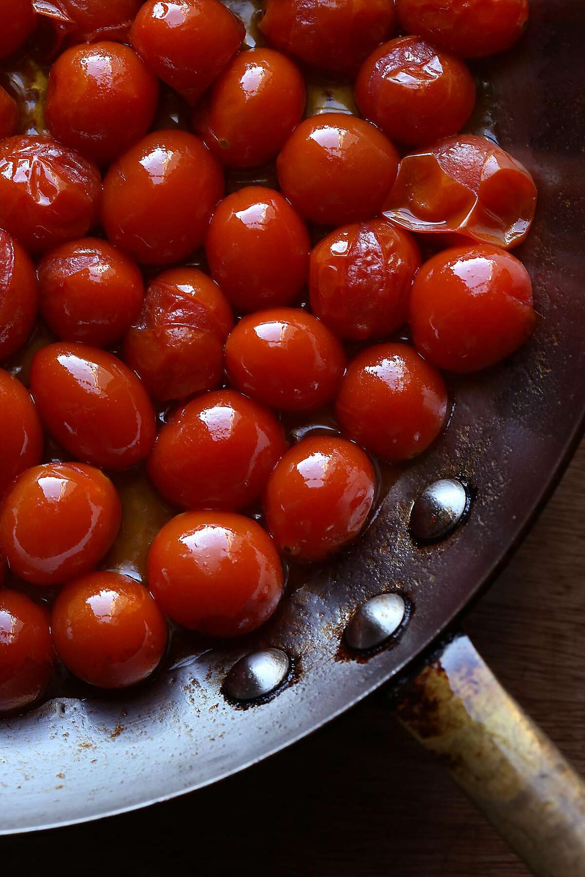 Popped tomatoes made by Molly Watson in San Francisco, California, on Friday, June 12, 2015.