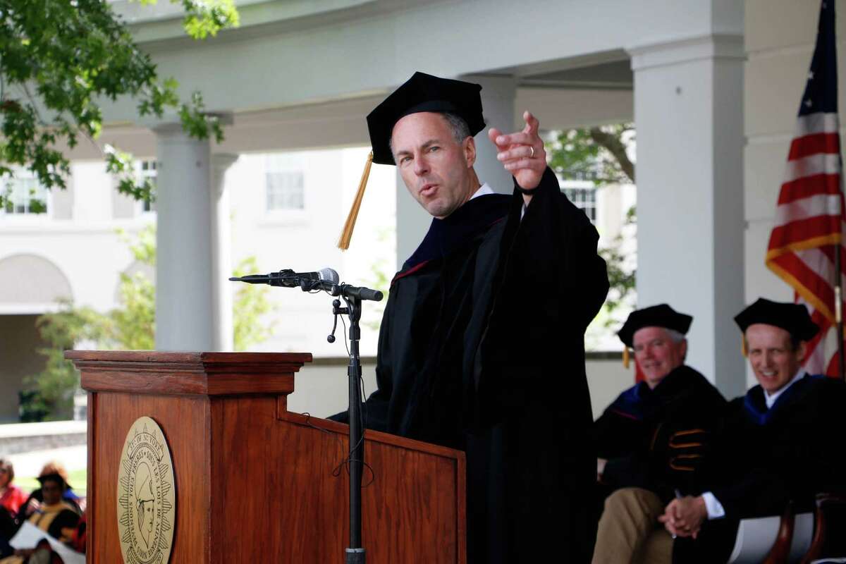 Devin Wenig, eBay CEO, delivers a speech during the commencement ceremony on Sunday, June 14, 2015, in Schenectady, N.Y. Wenig will soon be the CEO of eBay. (Olivia Nadel/ Special to the Times Union)