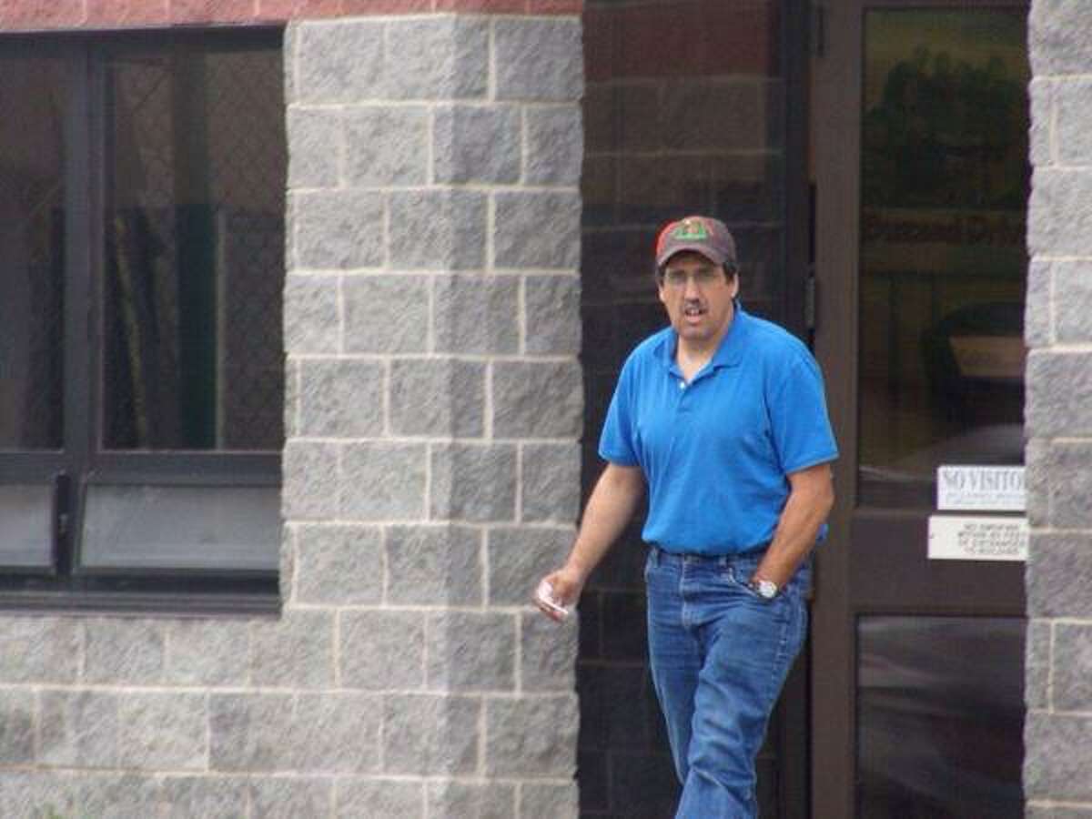 Lyle Mitchell leaves the Clinton County jail Tuesday after visiting his wife, Joyce Mitchell, who is accused of helping inmates Richard Matt and David Sweat escape from the Clinton Correctional Facility in Dannemora. (Submitted)
