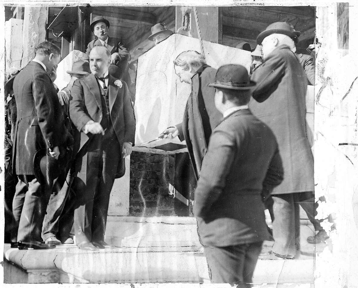 Mayor James Rolph at the laying of the corner stone fot City Hall in 1913