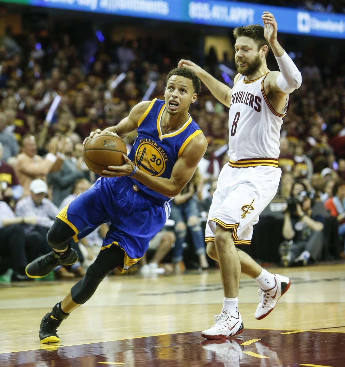 Sleepy Riley Curry the highlight of the Warriors' trophy presentation