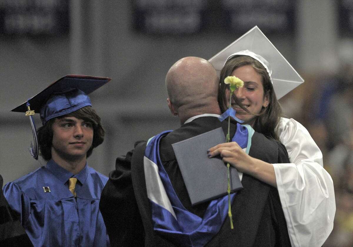 Photographs from the 2015 Commencement Exercises of Newtown High School, held in O'Neill Center at Western Connecticut State University, on Tuesday, June 16, 2015, in Danbury, Conn.