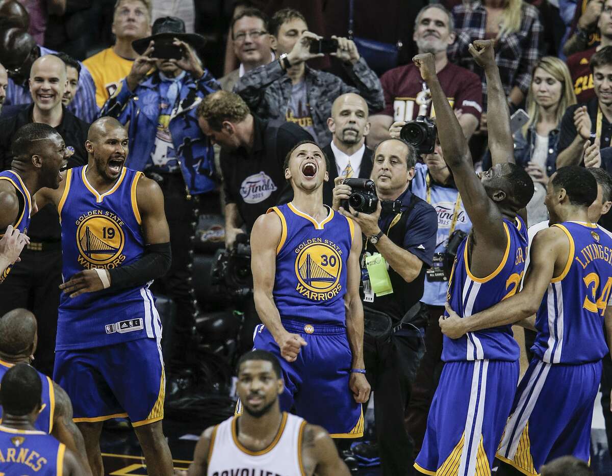 Sleepy Riley Curry the highlight of the Warriors' trophy presentation